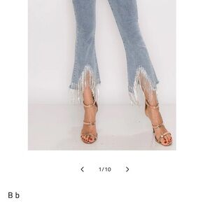 Women's Distress Blue B jeans